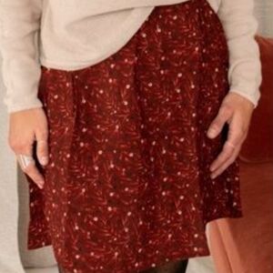 From Rachel Red Fluid Mini Skirt